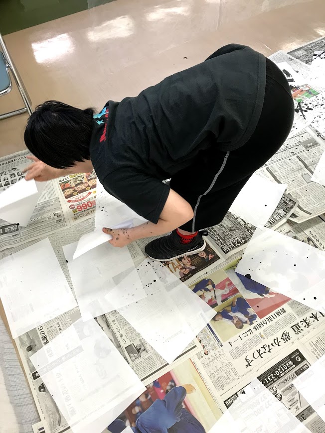 障がい者向け書道教室 ダウン症