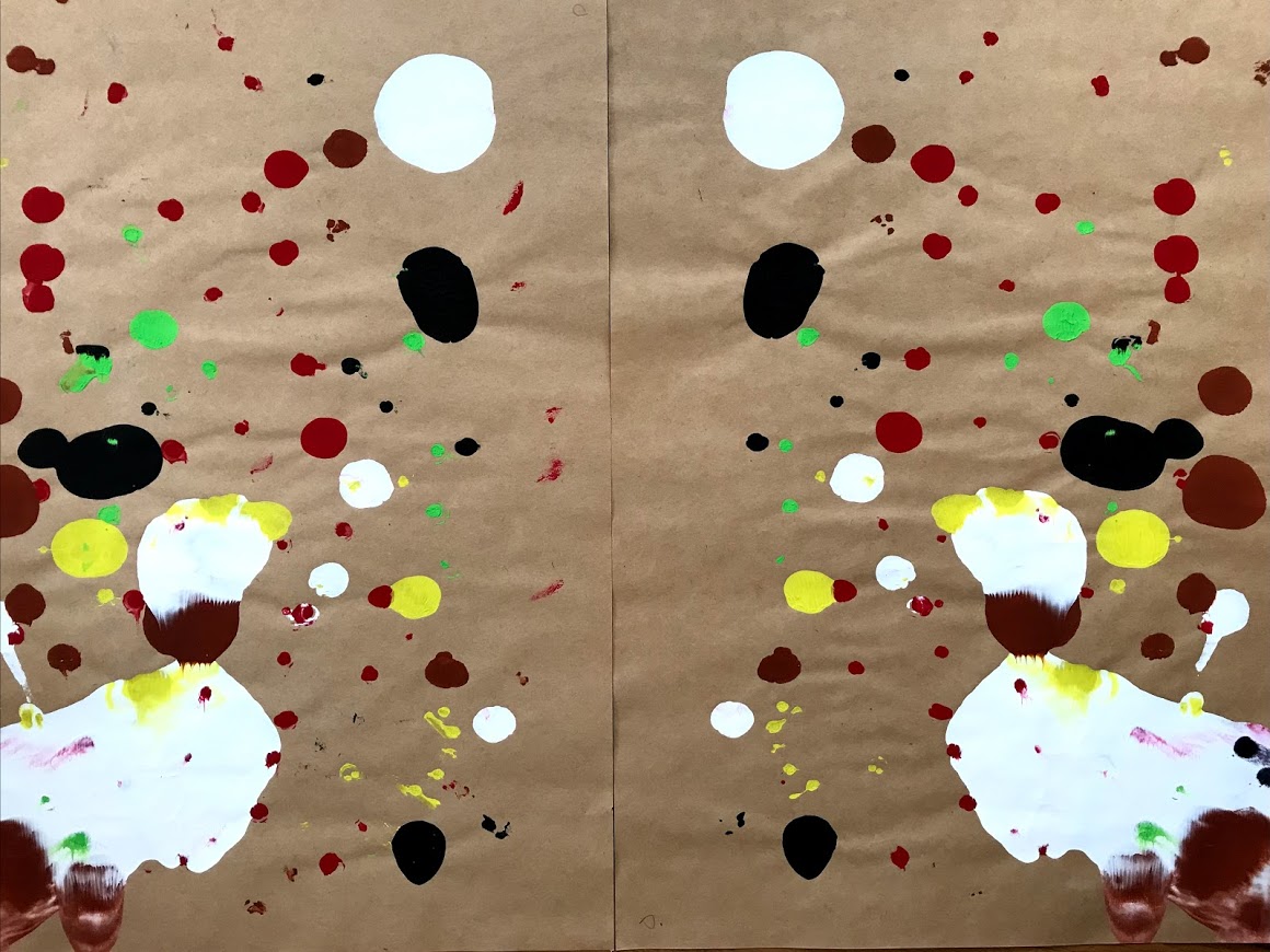 障がい者向け絵画教室　ダウン症　シンメトリー　アヒル