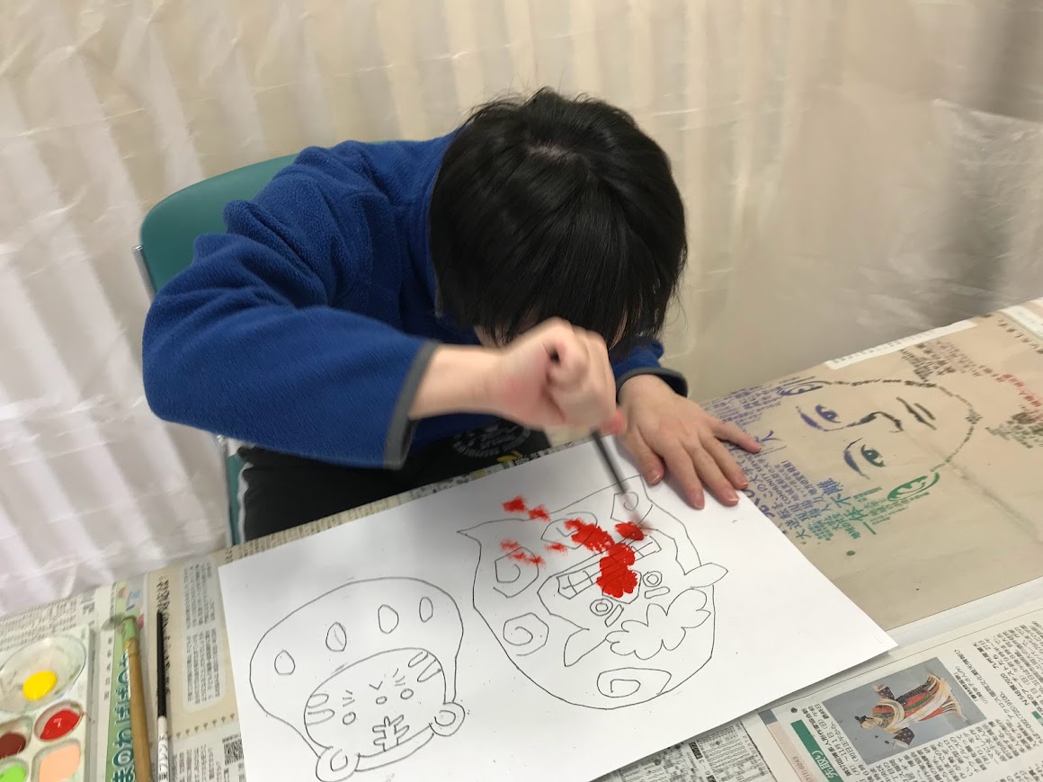 障がい者向け絵画教室　ダウン症