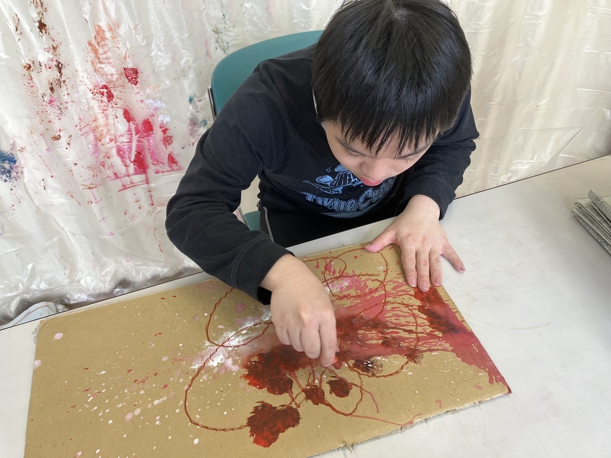 障がい者向け絵画教室　ダウン症　ブログ