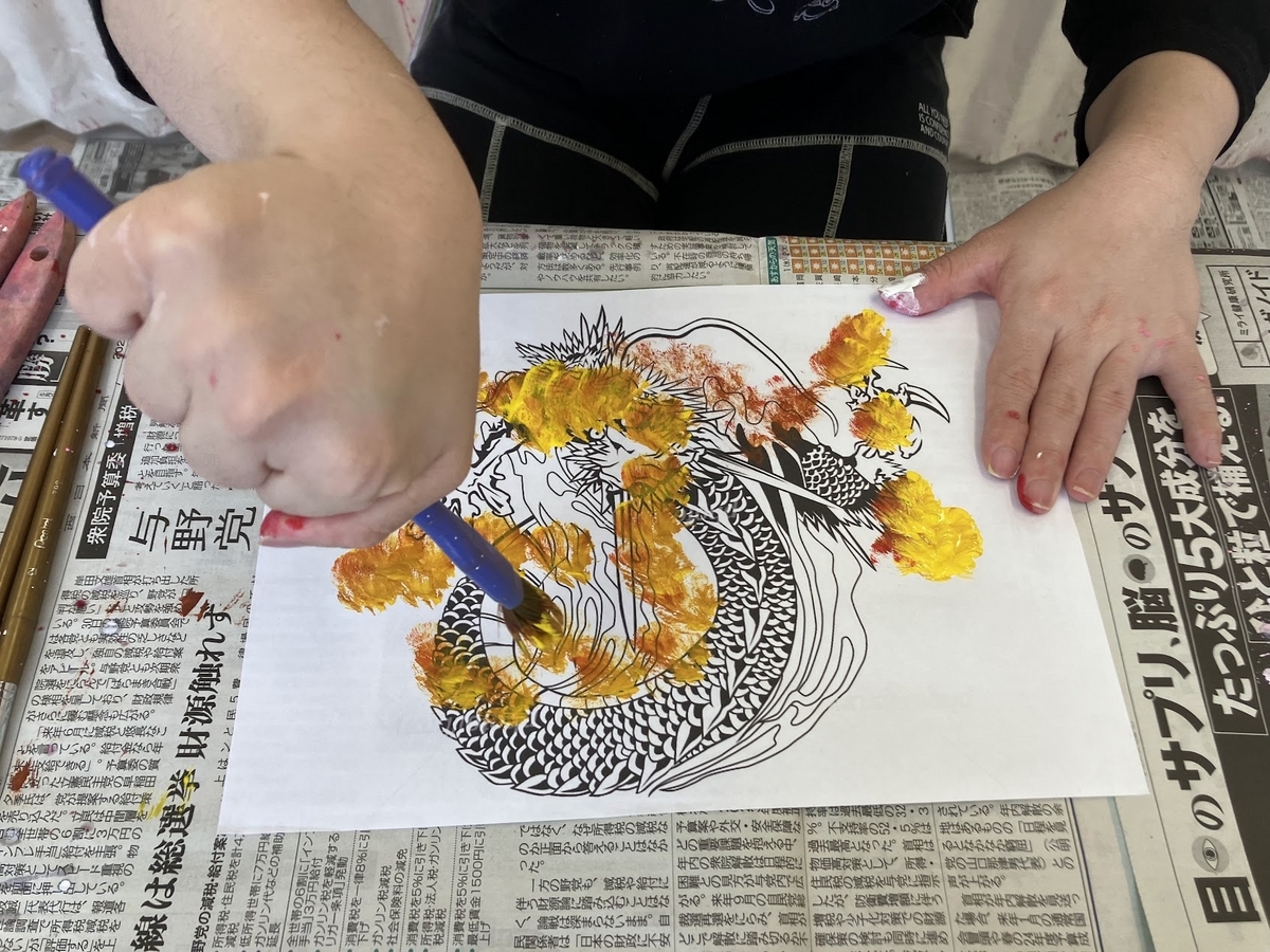 障がい者向け絵画教室　ダウン症　ブログ