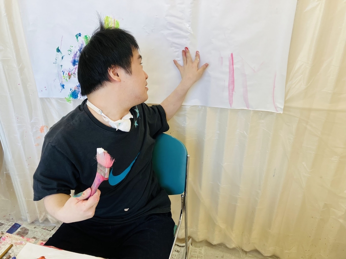 障がい者向け絵画教室　ダウン症　ブログ