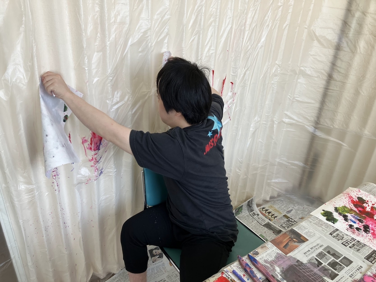 障がい者向け絵画教室　ダウン症　ブログ