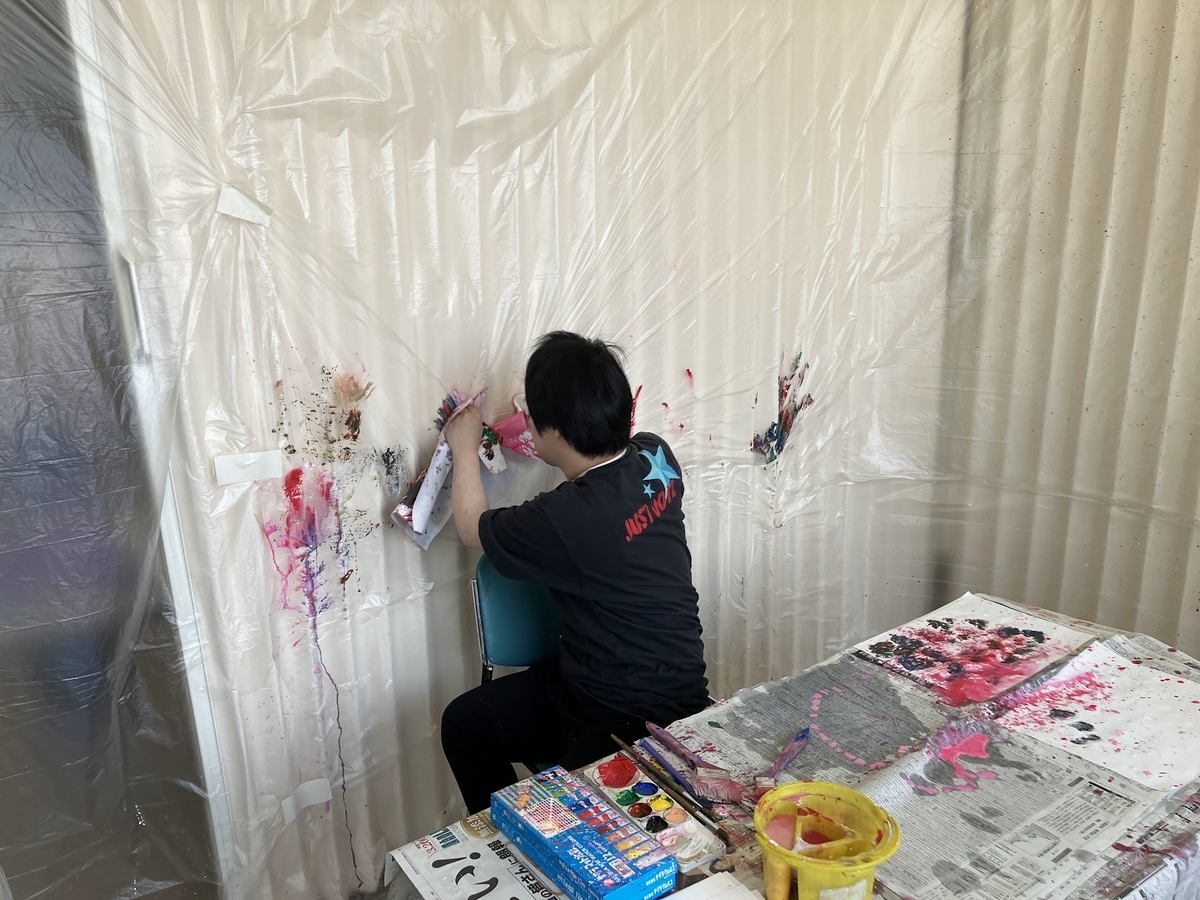 障がい者向け絵画教室　ダウン症　ブログ