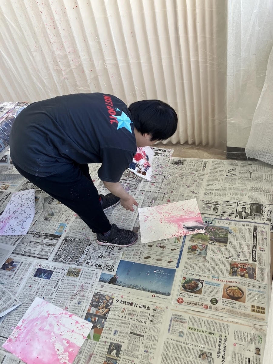 障がい者向け絵画教室　ダウン症　ブログ