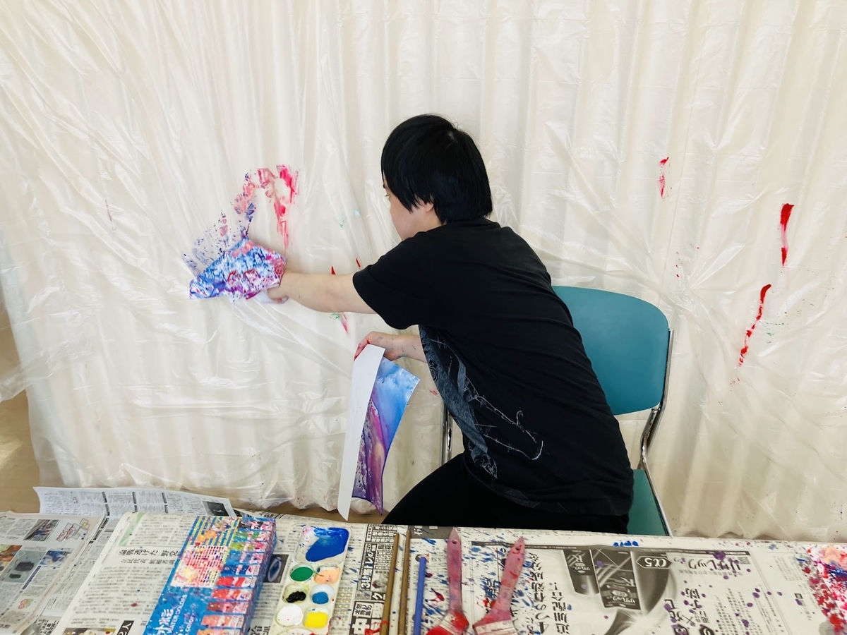 障がい者向け絵画教室　ダウン症　ブログ
