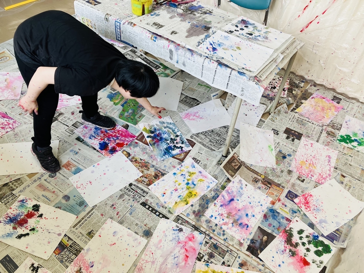 障がい者向け絵画教室　ダウン症　ブログ