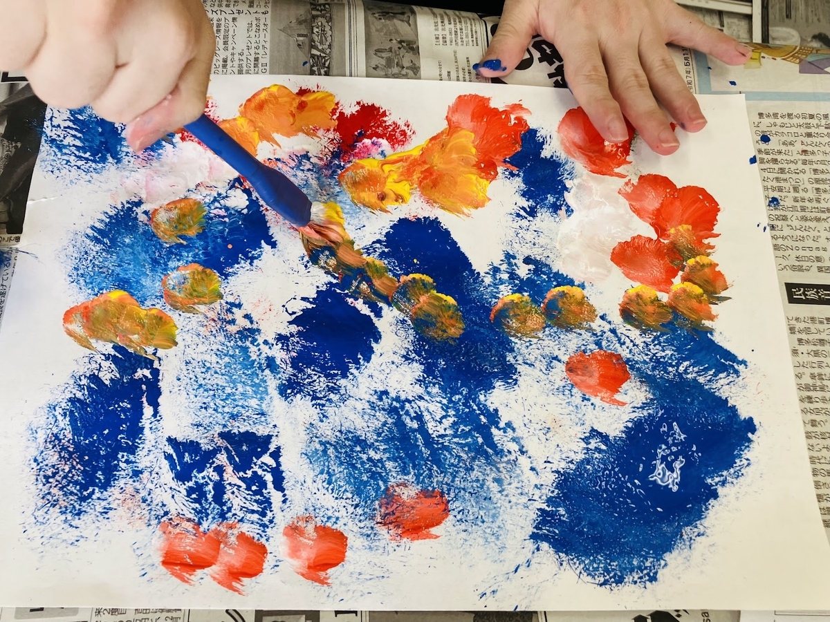 障がい者向け絵画教室　ダウン症　ブログ