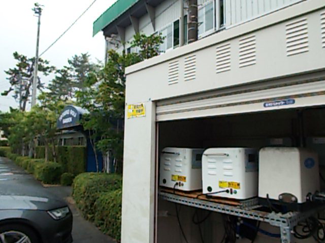 ミストシャワー 熱中症対策 ゴルフ練習場
