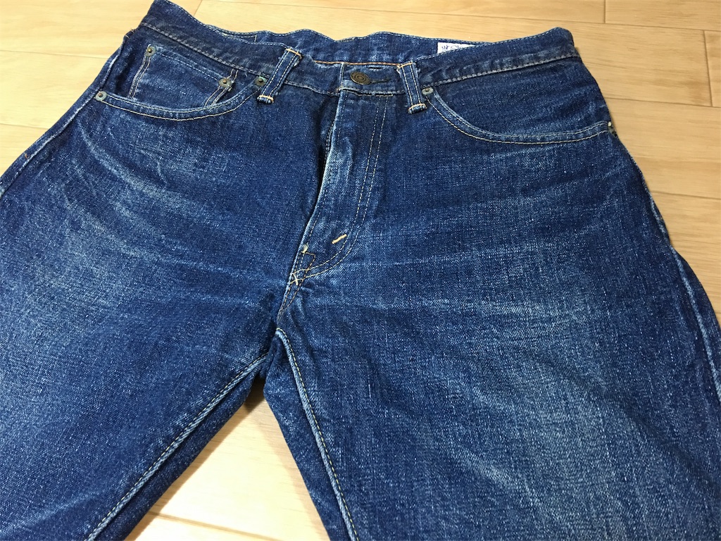 穿き込んだorSlowの色落ち（orSlow107 IVY FIT） - TANAKABLOG