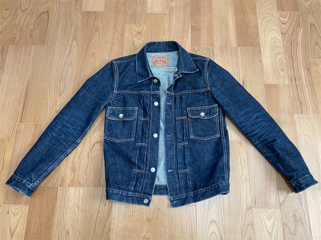 ローバックス 50s 2nd ジージャン 縦落ち 色落ち TCB 50'S JeanJacket 色落ち】56months later - TANAKABLOG