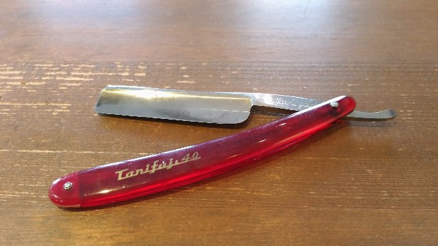 未使用 西洋剃刀 谷藤 Tanifuji Gold Print Silver鋼 西洋剃刀をレストアしました。谷藤 Maxfli Gold編 - だもんで、だで