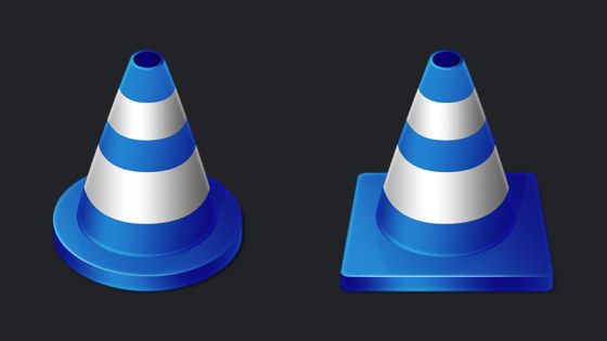 VlC cone Blue