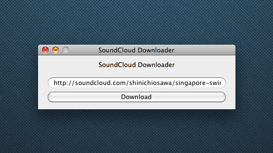 Soundcloud Downloader - soundscapeout (仮)
