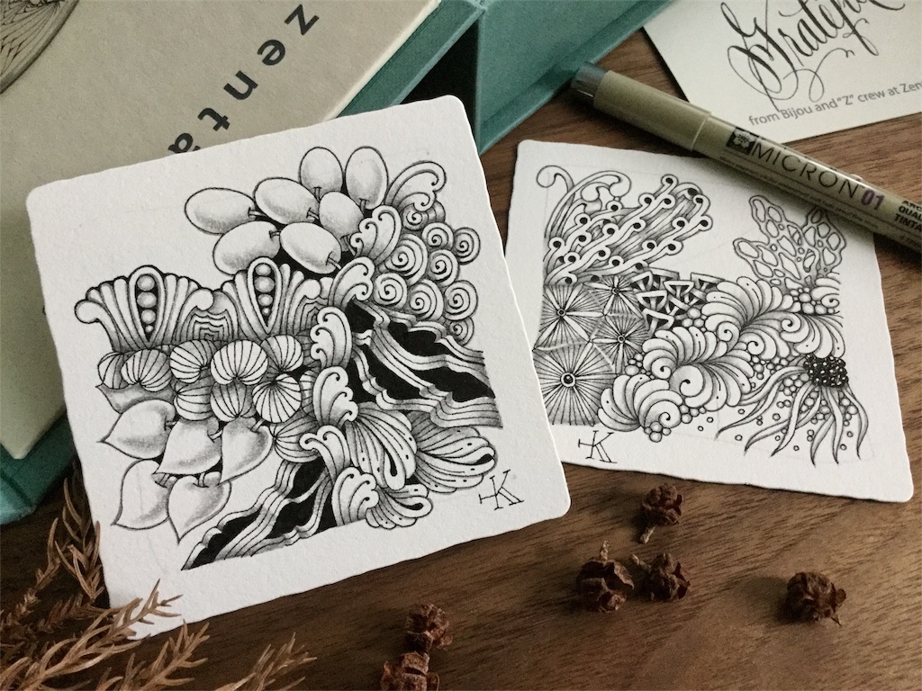 ゼンタングルのシェーディングについて Tanglefan 芳野かえ ゼンタングル 教室
