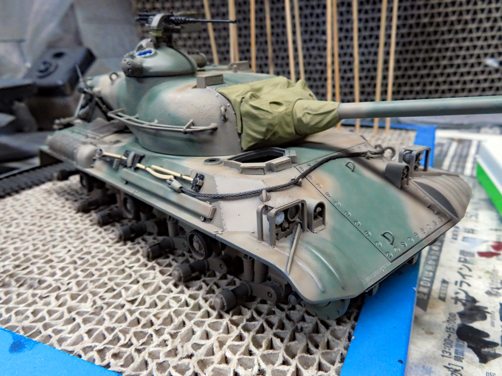 陸自 61式戦車 タミヤ1/35 #4 細部の塗り分け - はじめの戦車模型づくり