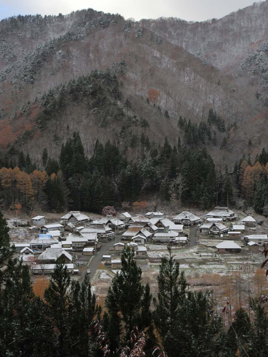 初雪 - 南会津町たのせ集落