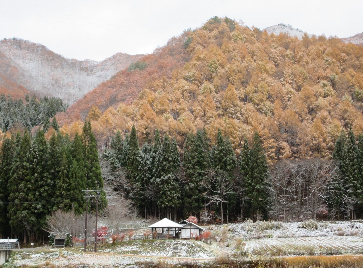 初雪 - 南会津町たのせ集落