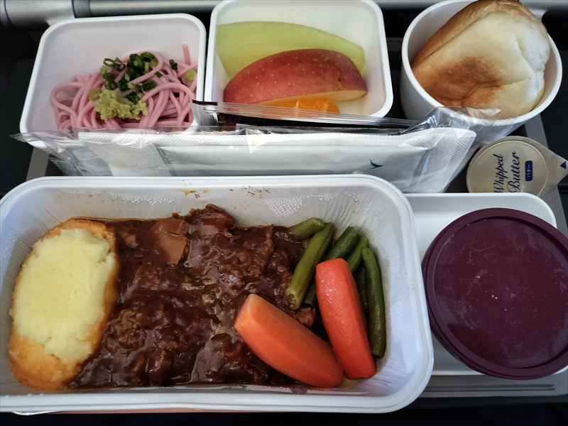 CXの機内食