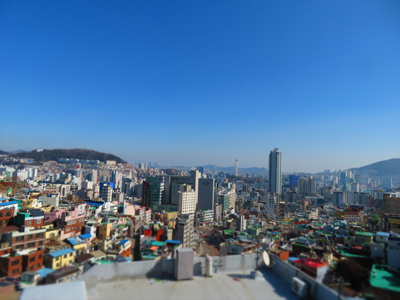 ミニチュアモードで峨嵋路の眺望