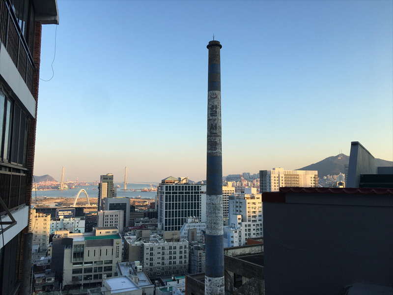 釜山の銭湯の煙突
