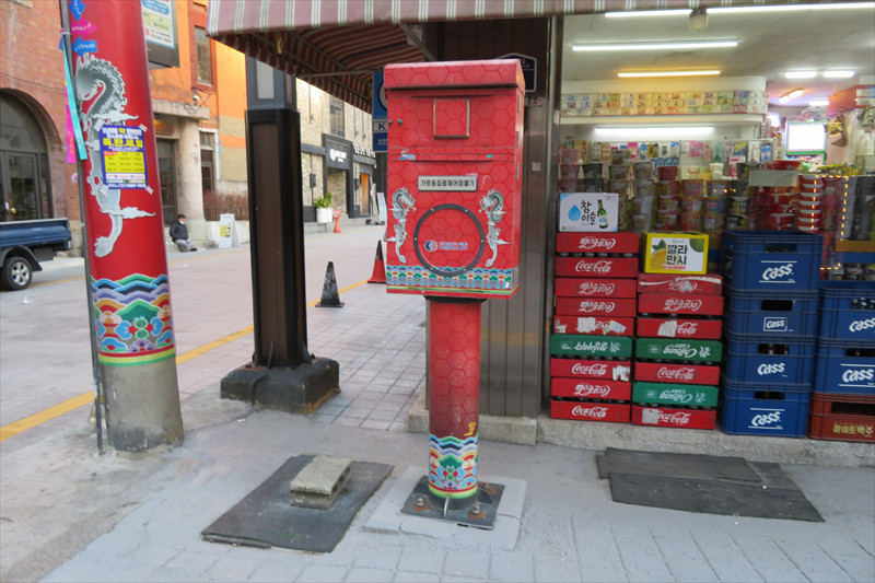 釜山チャイナタウンのポスト