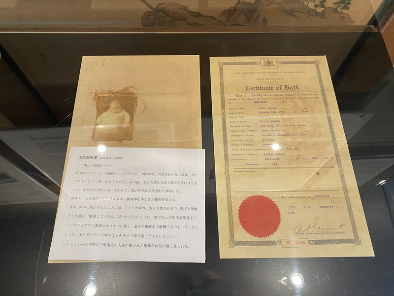 ステブストン出生証明書