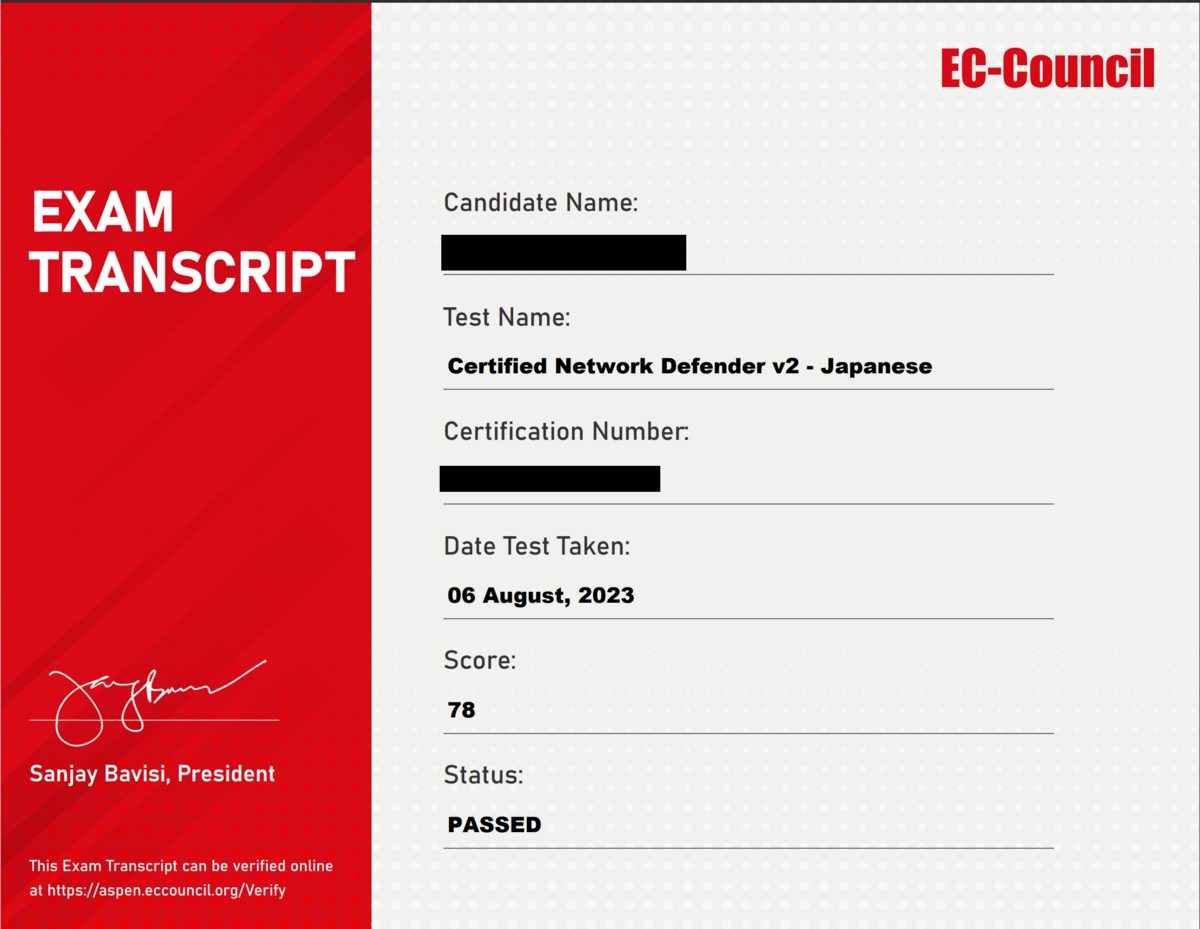 CNDPassed