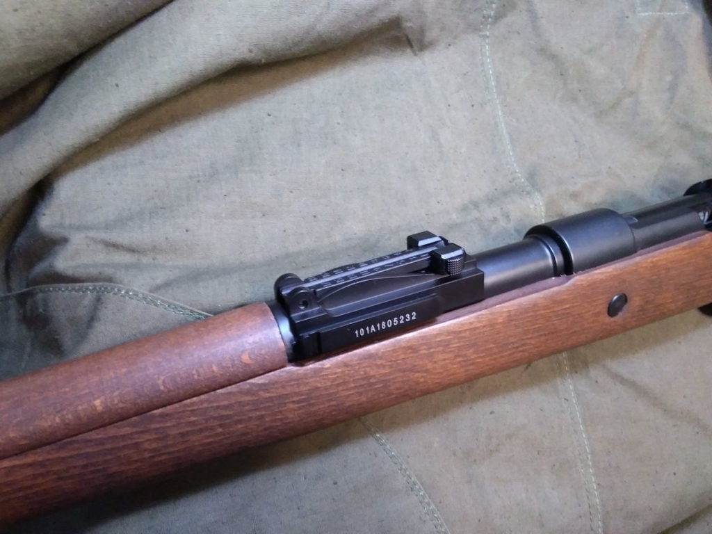 Double Bell Kar98k ライブカート式エアコキライフル リアルウッドバージョン レビューです せんばやまのたぬきちのブログ