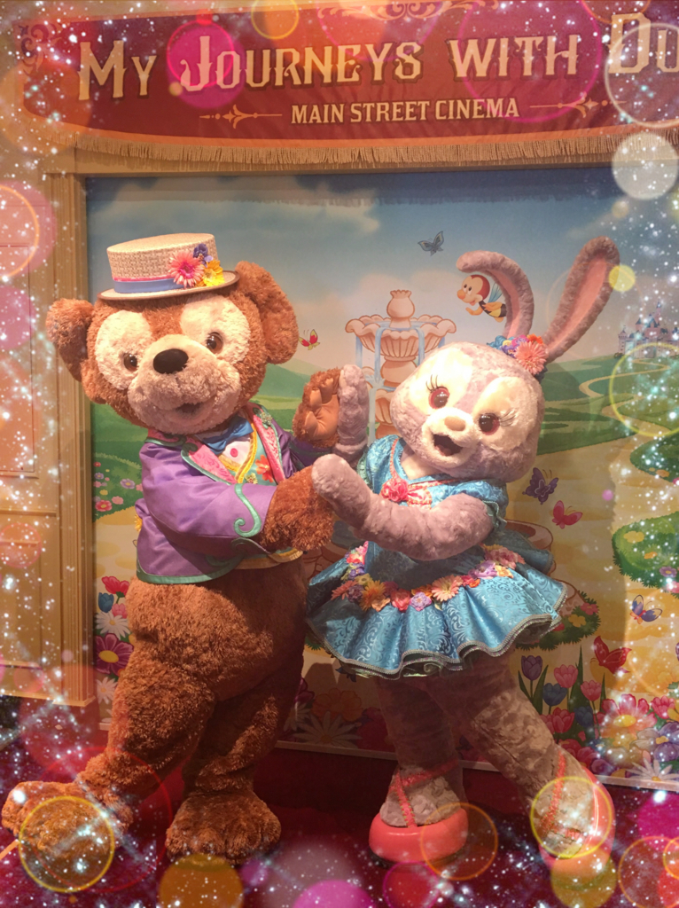 香港ディズニー　２体同時にグリーティングできる