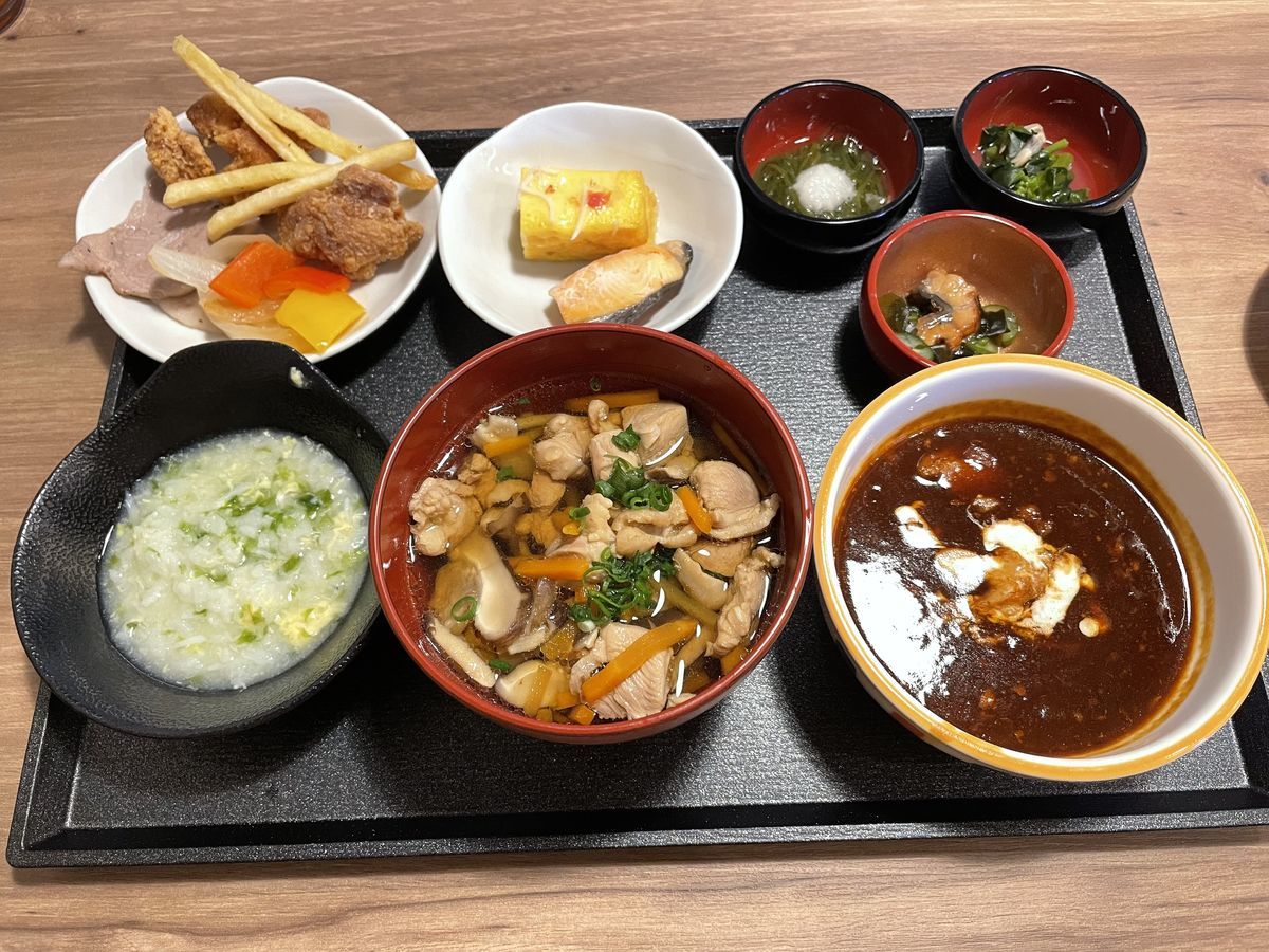 天然温泉富士桜の湯 ドーミーインEXPRESS富士山御殿場のレストランhatagoの朝食メニュー