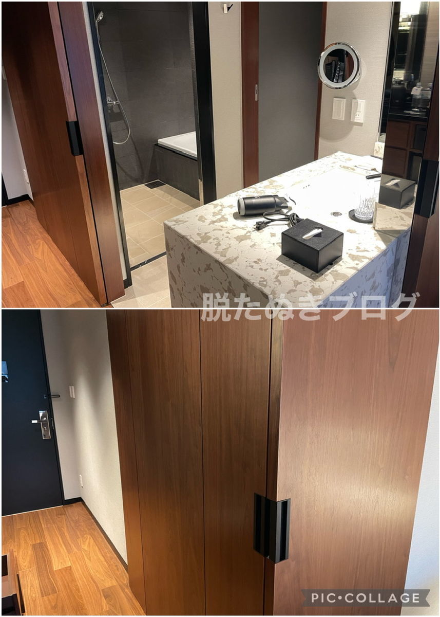 客室内の水回りの様子
