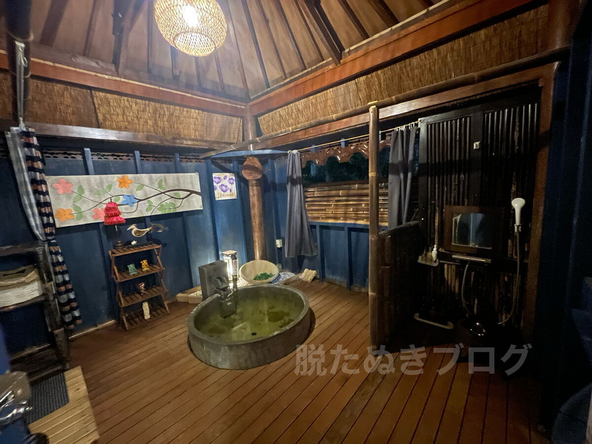 Bali&Resort SAYAの風　貸切露天風呂の様子