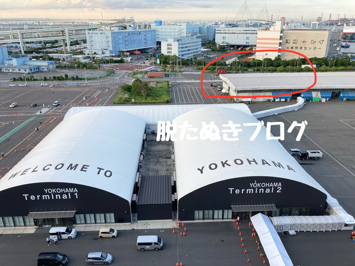 バゲッジカウンター　駐車場から徒歩５分くらいの場所にある