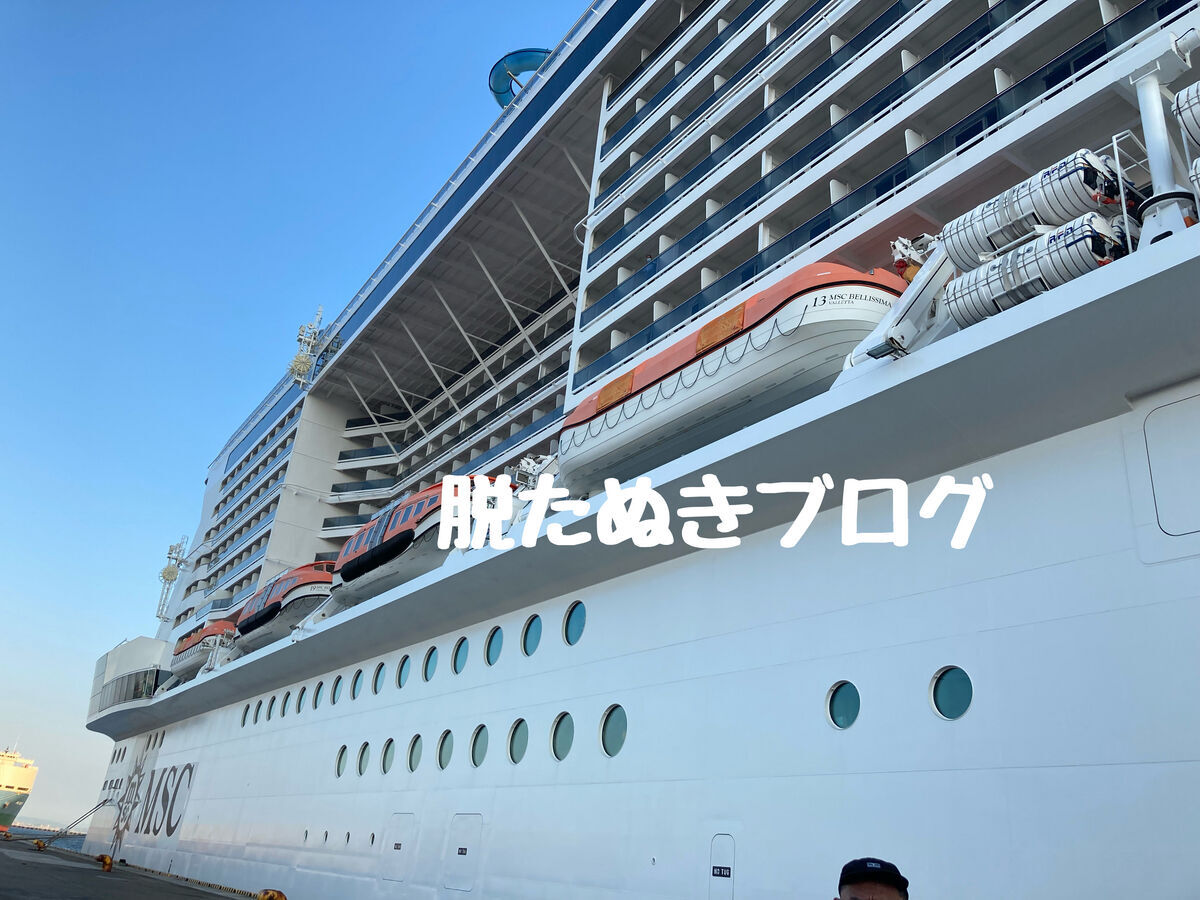 MSCベリッシマの船外からの様子