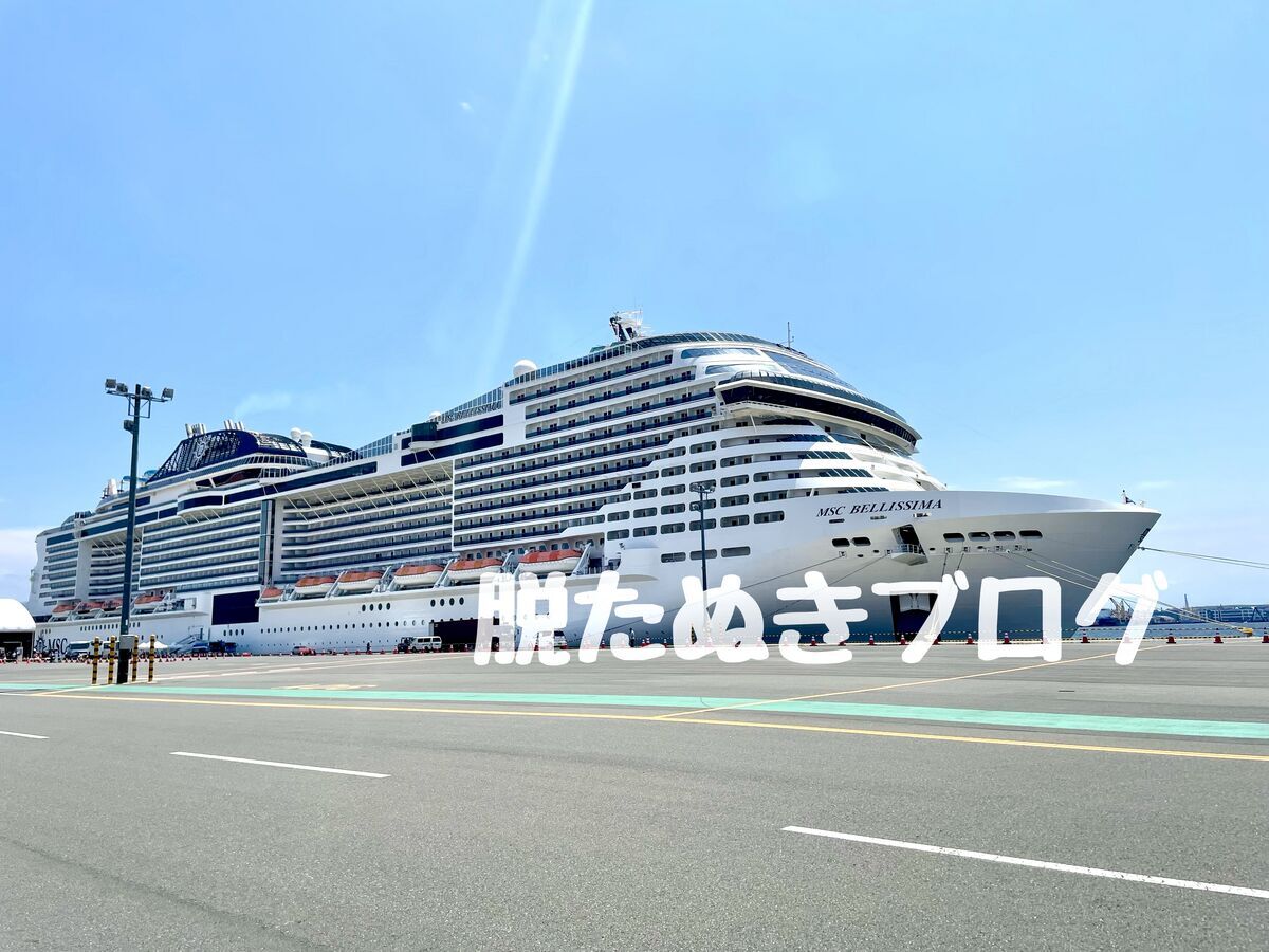 MSCベリッシマ　船体の全体像
