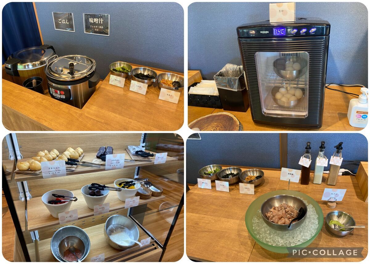 その他朝食メニューはセルフサービス