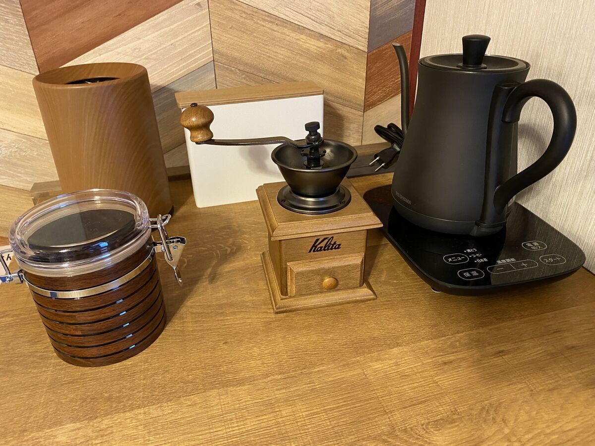 コーヒーは豆から入れるセット
