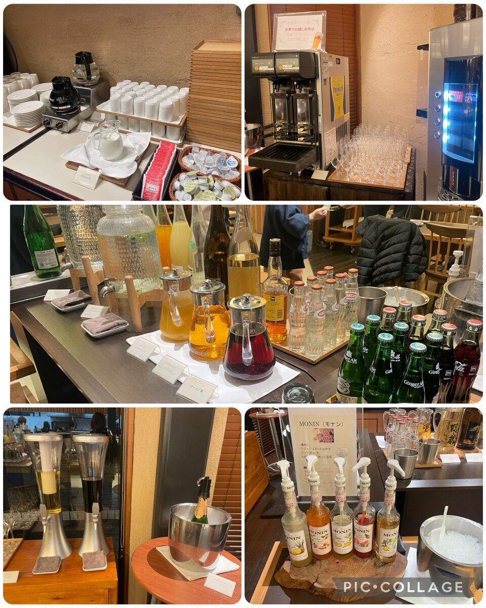 ソフトドリンクなどの種類も豊富です。