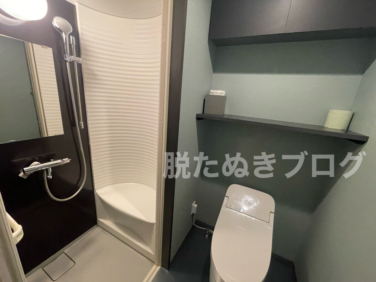 シャワールームのみの客室