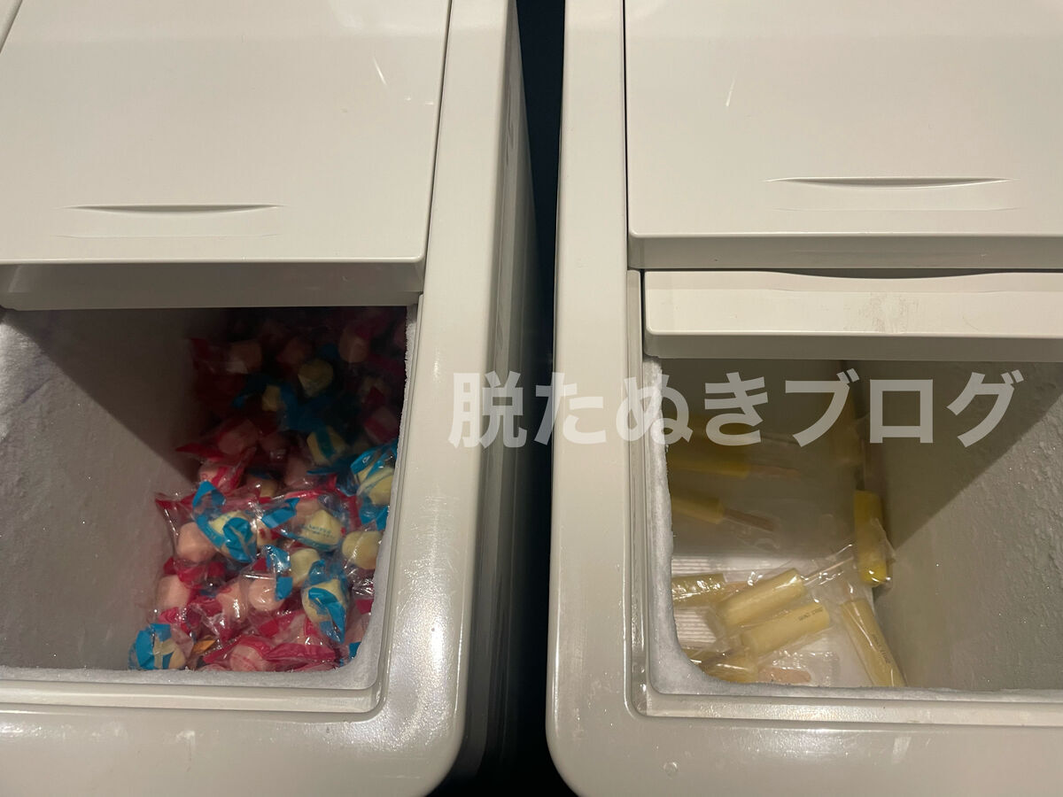 湯上がり処にあるアイス