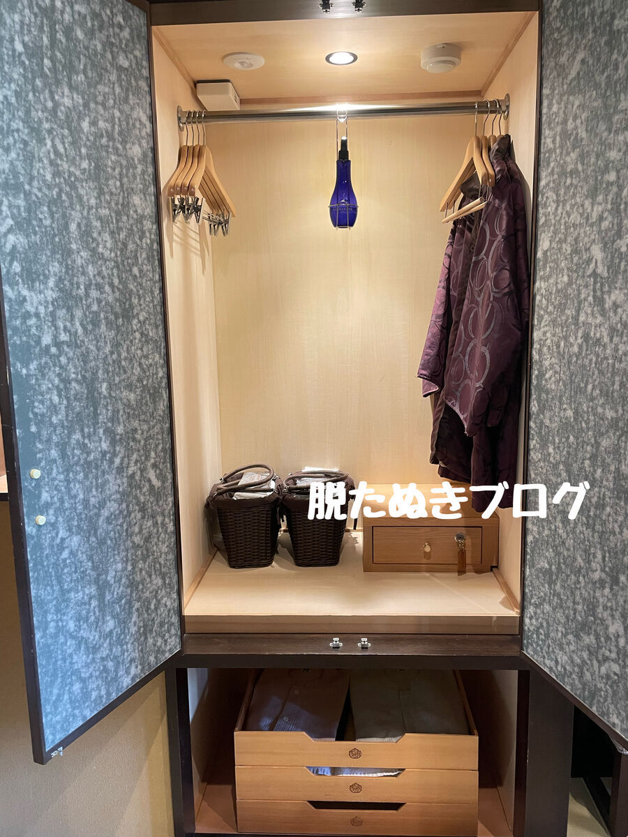 クローゼット 客室で快適に過ごせるもの