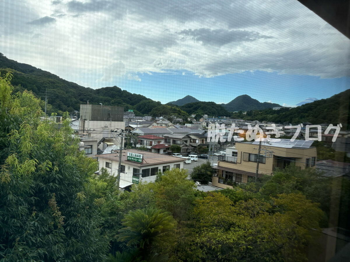 部屋からの眺望はいい景色