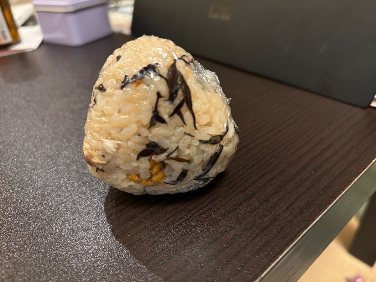 うにが入ったおにぎり