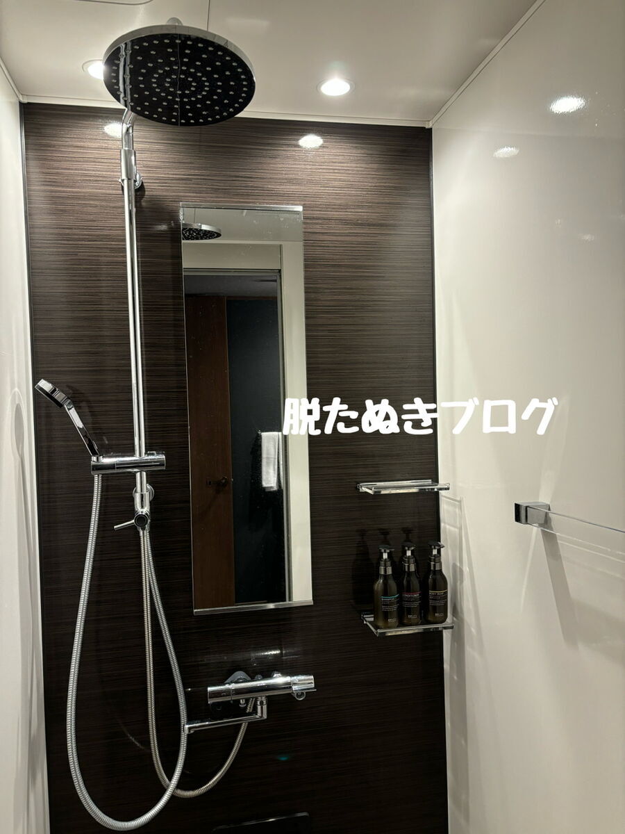 この部屋はシャワールームのみ