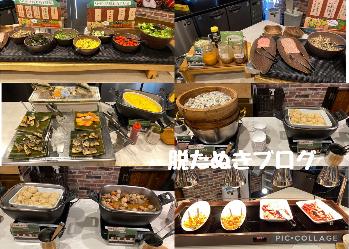 種類豊富なビュッフェ