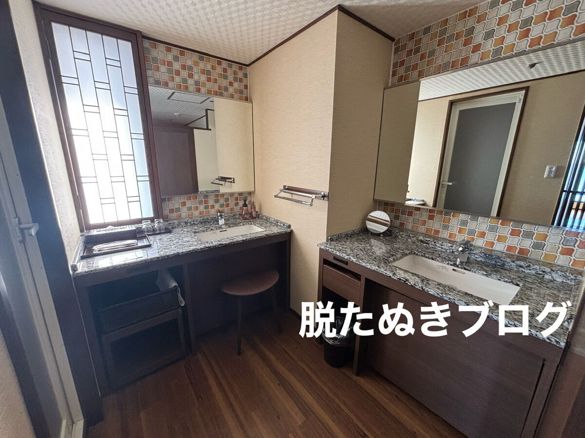 角部屋 洗面と鏡が2つ