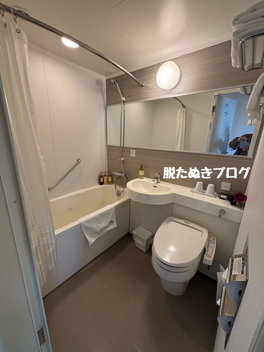 秋葉原ワシントンホテル　水回りは１箇所にまとまっている