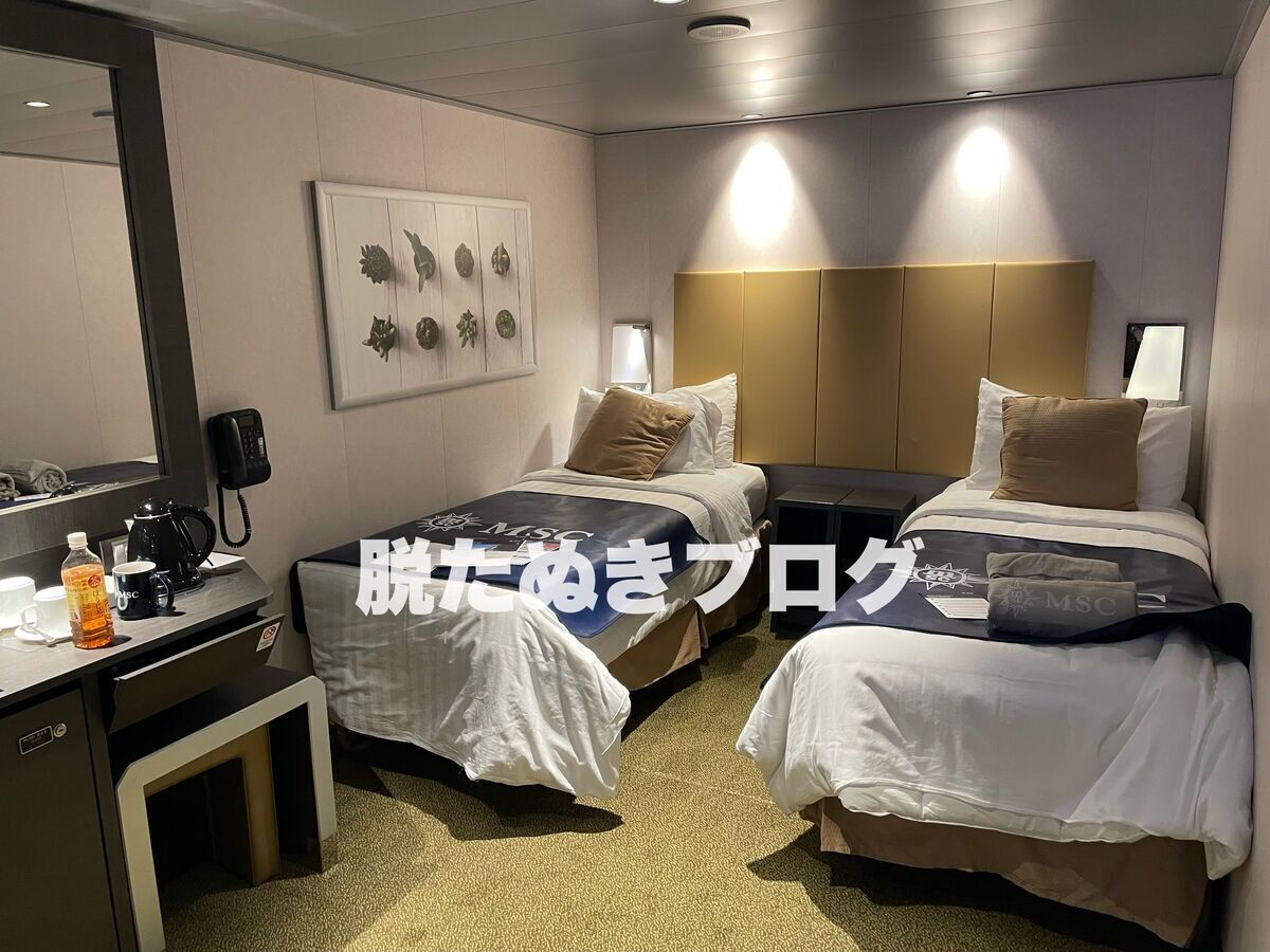 MSCベリッシマ 内側客室の様子